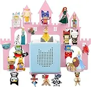 for Toniebox Starter Tonie Shelf Wall Mounted Set,Tonies Figures Tonies Storage,Magnetic Floating Shelves Compatible with Tonie Box Player Character for Kids Room Castle