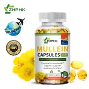 Natural Mullein Leaf Capsules For Lung Cleanse Detox Cleanse Digestive Support