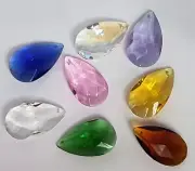 4 x50mm Crystal teardrop suncatcher pendant prism beads jewellery chandelier