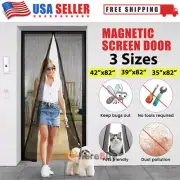 Mosquito Door Net Mesh Screen Bug Pet Patio Hands Free Magnetic Closer 42"x82"
