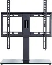 Universal TV Stand Tv Floor Stand Table TV Stand Base for 32" - 60" TV Adjustable Heights Swivel 90° Tabletop Pedestal TV Bracket Mount Holds 35kg(