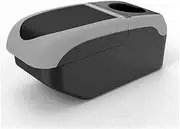 Compatible For Toyota Ist Armrest Box Arm Elbow Rest Center Console Storage Case With Cup Holder USB Port(Black gray color)