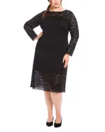 Karen Kane Plus Column Lace Dress