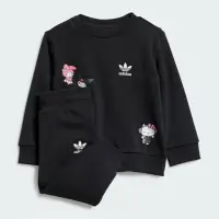 在飛比找momo購物網優惠-【adidas 愛迪達】套裝 長袖上衣 運動長褲 大童 女童