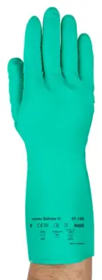 Alphatec Solvex Nitrile Gloves Gauntlet 37-145 (Solvex) **Stock Run Out**