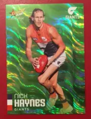 2020 AFL Select Footy Stars Prestige GREEN PARALLEL NICK HAYNES #81 LOW 003/60