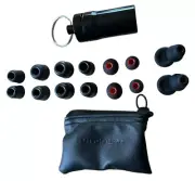 7 Pair Reusable Ear Plugs for Sleeping - Noise Reduction - Fun Sound - Black