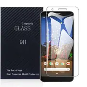[1 PACK] Google Pixel 3A XL Full Coverage Tempered Glass Screen Protector Guard (Clear) - Case Friendly