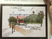 Janlynn Just-a-Chart OLD RUGGED CROSS Counted Cross Stitch Chart 12.25" x 8.5"