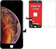 Syart Screen for iPhone 7 Plus 5.5 inch Full LCD Display Touch Digitizer Frame Assembly No Tools Included (Black)