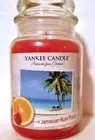 Yankee Candle "JAMAICAN RUM PUNCH" Postcards ~ Large 22 oz. ~ WHITE LABEL ~ NEW