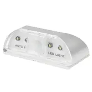 4 LED Auto PIR Keyhole Motion Sensor Detector LED Light Lamp(Silver)