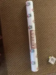 1 Vtg WAVERLY Wallpaper Floral #561421 Dbl Roll 56.37 Sq. ft. Pre Pasted NEW