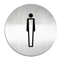 在飛比找蝦皮商城優惠-迪多Deflect－o 高質感鋁質圓形貼牌－男生洗手間610