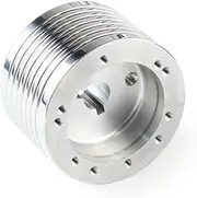 (Polished) - Marine Boat Polished Hub Adapter Keyway For Steering Wheel Momo Grant 5 and 6 hole