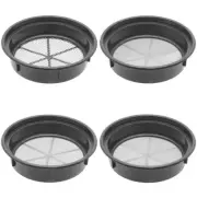 Gold Mining Pan Classifier Set of 4 Black Pans 1/4", 1/100", 1/30", 1/70" Holes