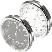 1set Car Clock Car Decor Stick on Clock Automobile Pendant Clocks Clock for Accessories for Interior Dash Clock Car Digital Clock Car Dashboard Clock 2pcs