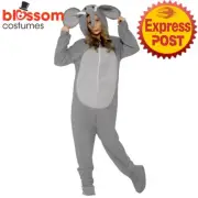 CA2757 Elephant Animal Unisex Adult Book Week Animal Jumpsuit Dress Up Costume