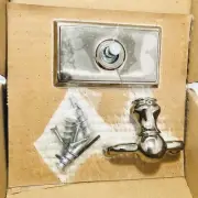 Silver Color Towel Hook Emtek Assa Abloy Brass Style Round W/ Base Plate 26093