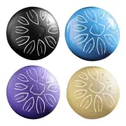 6 Inches Steel Tongue Drum with 11 Notes Percussion Instruments for Beginners