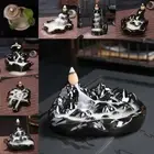 Waterfall Incense Burner Backflow Incense Burner Smoke Censer Ceramic Holder
