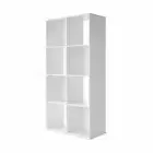 8 Cube Storage Shelf DIY Cabinet Cupboard Organizer Bookshelf Display Unit Whte