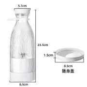 400ML Portable Electric Juicer, Hand-Held 5-Blade, USB Charging, Multi-Functiona