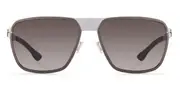 Ic! Berlin IC0042 Molybdenum Rough-Graphite Men's Sunglasses Grey Size 60