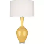 Robert Abbey Audrey 1 Light Table Lamp, Sunset Yellow Glazed Ceramic - SU980