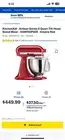 KitchenAid Artisan Series 5 Quart Tilt-Head Stand Mixer - Empire Red KSM150PSER