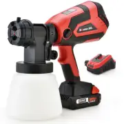 BAUMR-AG 20V Electric Paint Sprayer Cordless Air Spray Gun Kit, Lithium Battery
