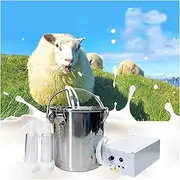 Sheep Milking Machine, 5L Pulsating Milking Machine, Stainless Steel omatic Milking Equipment, Household Food Grade Silicone Hose