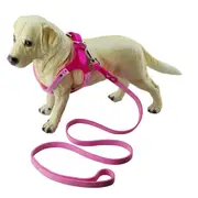Breathable Microfiber Dog Chest Strap Size L Magenta