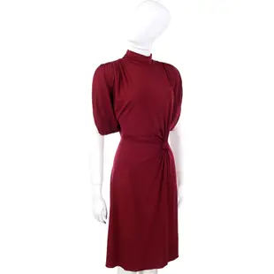PHILOSOPHY 紅色側腰結飾短袖洋裝