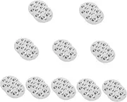 10sets Portable Watercolor Mixing Palette 6 Sections Aluminum Art Painting Tray 2pcs*10