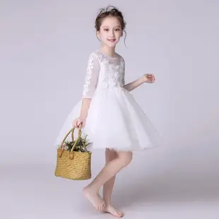 公主裙蓬蓬花童生日禮服