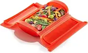 Lékué - 3400600R10U004 Steam Case, Without Tray, Red, 1-2 People, 650 ml