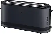 [WMF] KÜCHENminis Long Slot Toaster, Deep Black Design, 2-Slice Toaster, Compact, for 2 XXL Toasts or an Extra Long Bread Slice, High-Quality Stainless Steel Housing, 7 Browning Levels