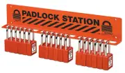 Master Lock Padlock Station / Padlock Rack - Holds Padlocks