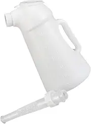 TIDTALEO Engine Oil Dispenser with Long Nozzle Manual Pump Oil Container for Cars Motorcycles and Boats Precision Control for Clean Oil Dispensing