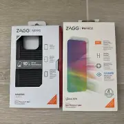 Zagg Gear4 Havana Black Case for iPhone 13 Pro Max 6.7 + Screen Protector