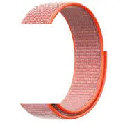 2Pcs Canvas Strap Replacement Bracelet Wristband For Iwatch 6 5 4 3 2 1 SE band - Orange 42/44/45mm