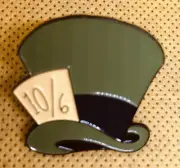 MAD HATTER’S TOP HAT Alice In Wonderland Pin/Badge.