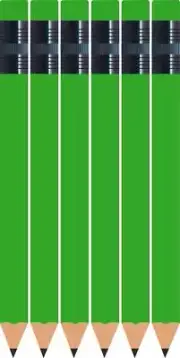 144 Neon Green Half short mini small Golf Hexagon #2 Pencils ExpressPencilsTM