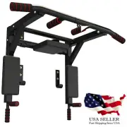 Wall Mounted Pull Up Bar Chin Up Bar Dip Station for Home Gym Workout