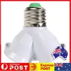 2 in 1 E27 Lamp Sockets Splitter Adapter Light Bulb Base Stand Holder