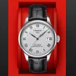 【TISSOT 天梭 官方授權】LE LOCLE 力洛克 經典羅馬機械腕錶 送禮推薦 禮物(T0064071603300)