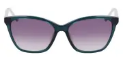 Nine West NW659S 56mm Cat Eye Crystal Emerald Sunglasses