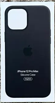 Genuine Apple Silicone Case with MagSafe - iPhone 12 Pro Max Black