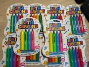 10: 4 Pack Bath Crayons- Randomly Selected- Non Toxic- Washable
